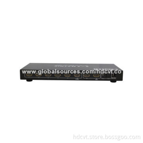 HDMI 1.4 6 x 2 Matrix with 4 x 2K, Supports 3D